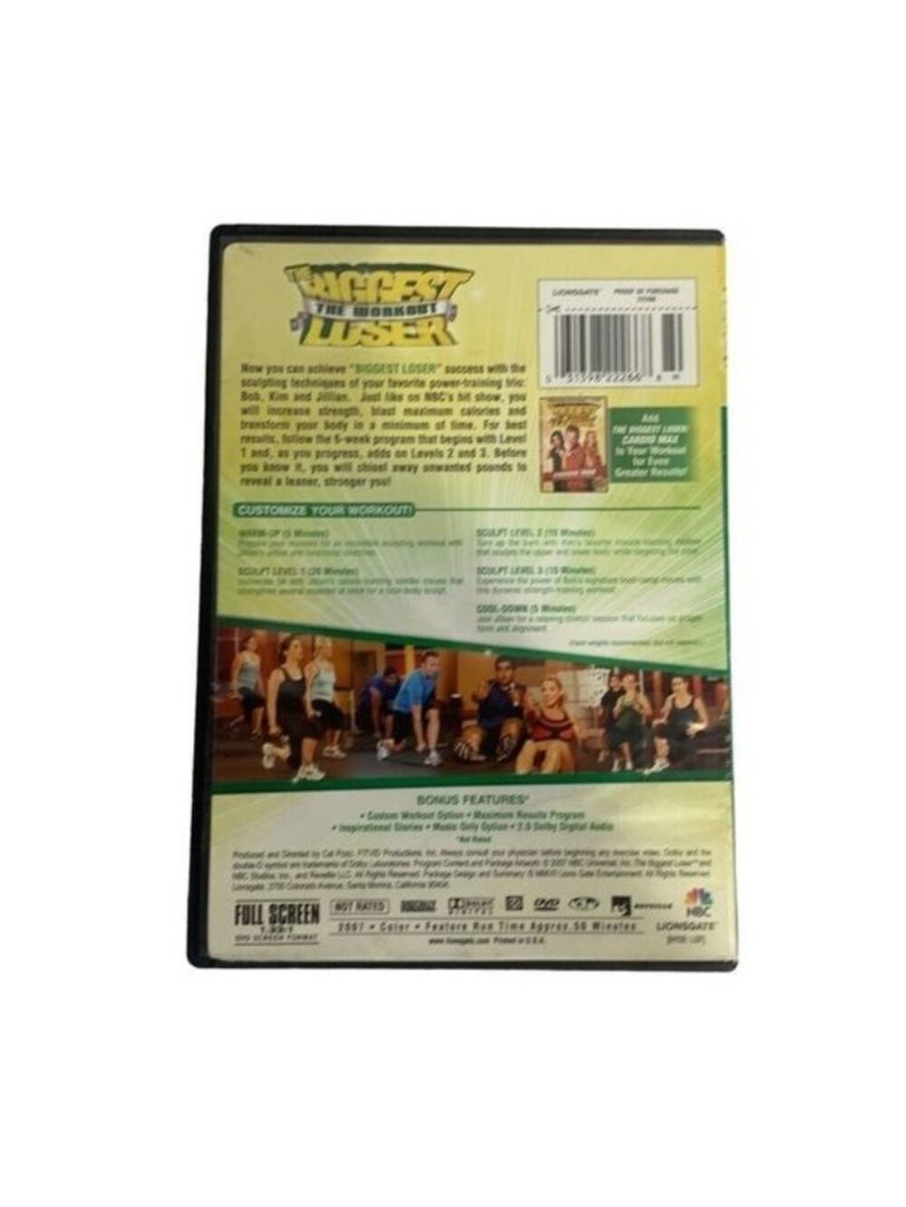 The Biggest Loser Power Sculpt DVD 2007 6 Week Program Lionsgate Fullscreen - Picture 2 of 2